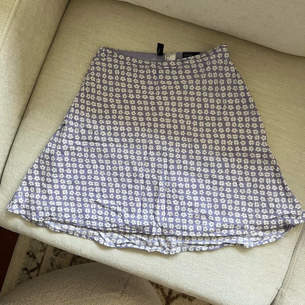 H&M Purple Floral Skirt